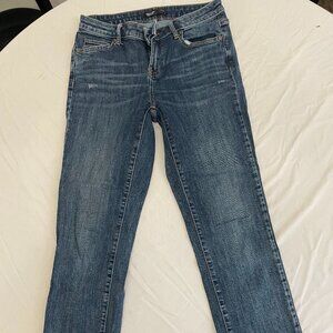 Simply Vera straight leg jeans, medium blue, size 6